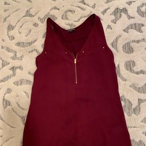 Express top with zipper size xs